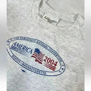 2004 the Democratic national convention Boston Massachusetts kids L t shirt Gray